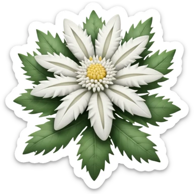 edelweiss realista sticker