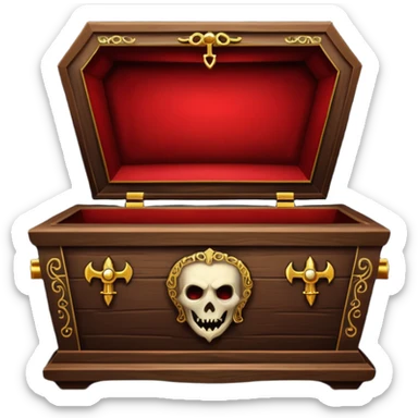 vampire coffin  sticker
