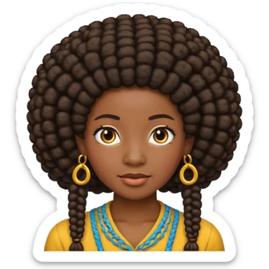 Trança afro sticker