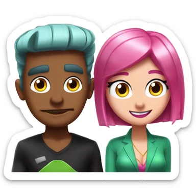 Cosmo and Wanda from THE FAIRLY ODD PARENTS sticker