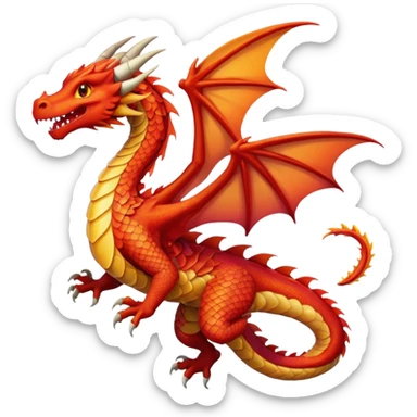 Flying Dragon in Baku sticker