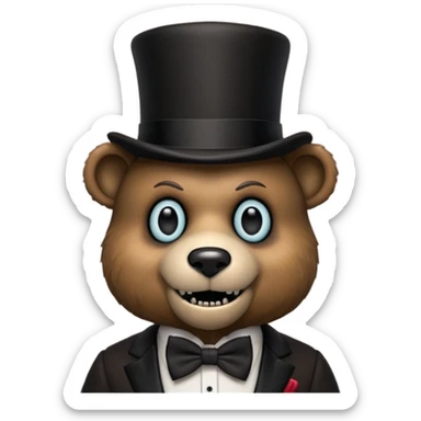 Freedy from fnaf sticker