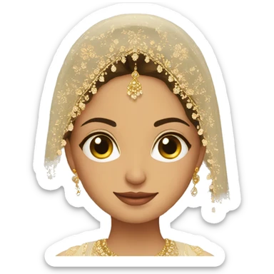 emoji of a pakistani bride sticker