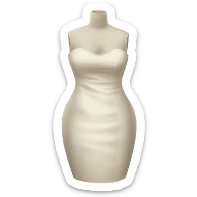 Plus size dress form sticker
