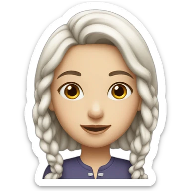 canadian jewish girl sticker