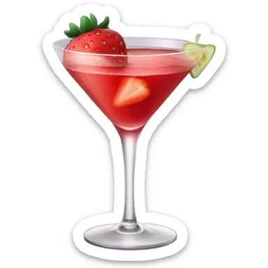 Strawberry cocktail  sticker