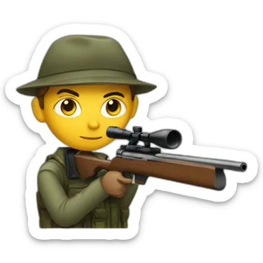 Sniper aiming  sticker