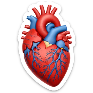 anatomy heart sticker