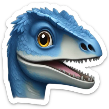 Velociraptor Blue sticker