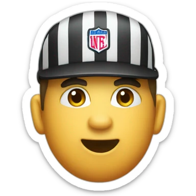 basketball referee whistle sticker