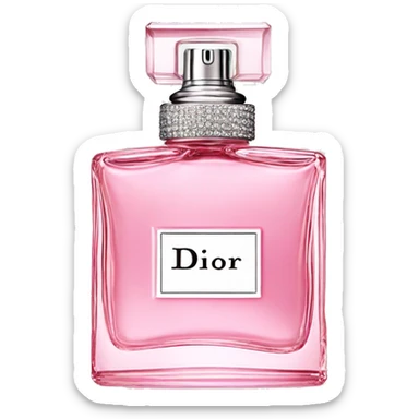 Dior perfume pink sticker