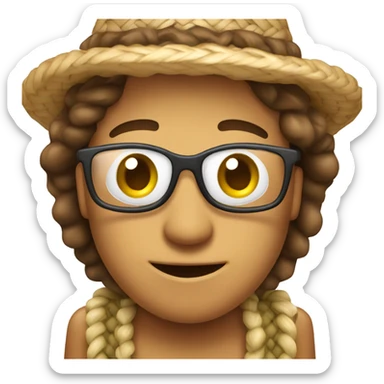 hawai tourist from turkey with a tourist hat sticker