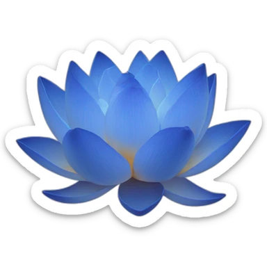 Blue lotus  sticker