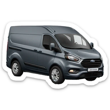 ford transit custom L2H1 with dark grey color sticker