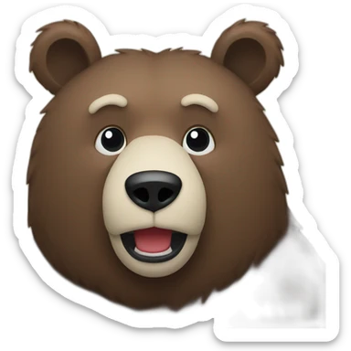 bear cancel sign sticker