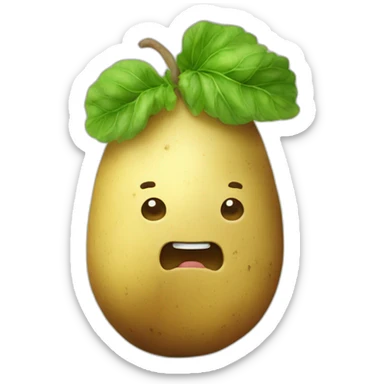a potato that level up sticker