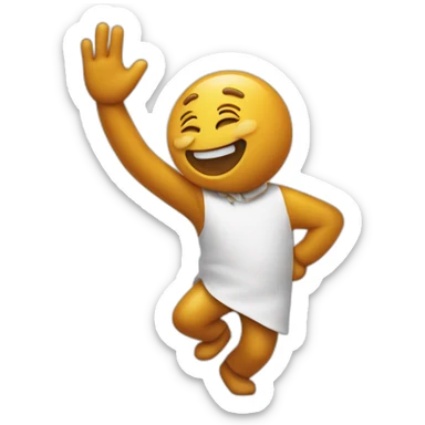 un roux qui fait un dab sticker