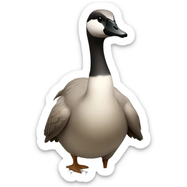 canadian goose playing videogames sticker