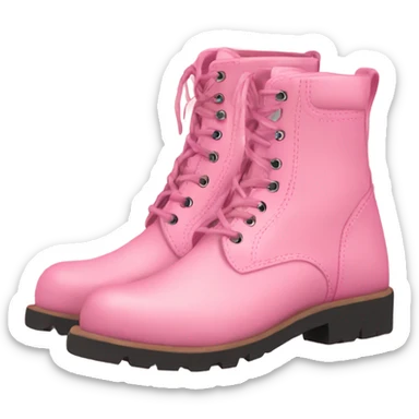 Clear Pink country boots  sticker