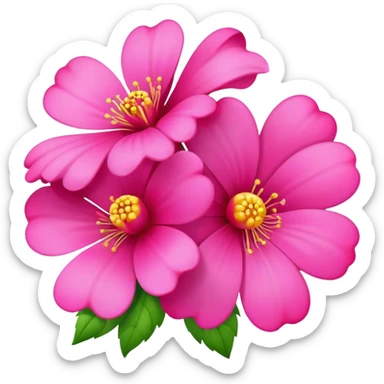 Ponk flowers sticker