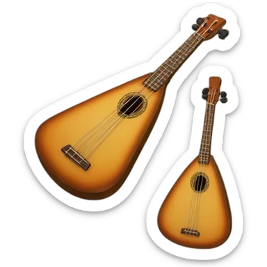 Erlandskian The Bass Balalaika Balalaika Family instrument sticker