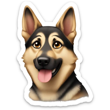 German Shepard and husky mix  sticker
