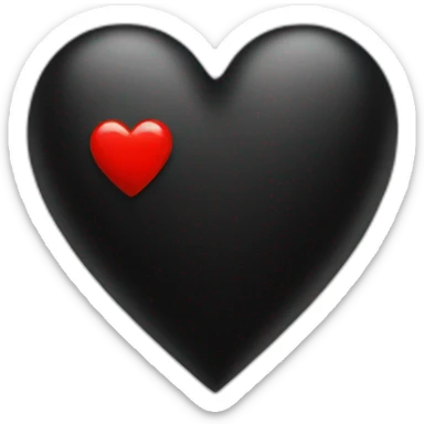 heart black sticker
