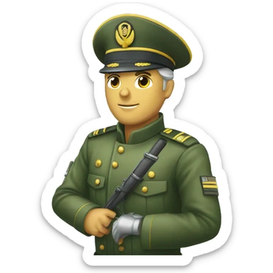 Saludo Militar armada sticker