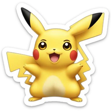 Tete de pikachu sticker