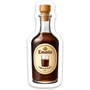 bottle of vanilla extract sticker