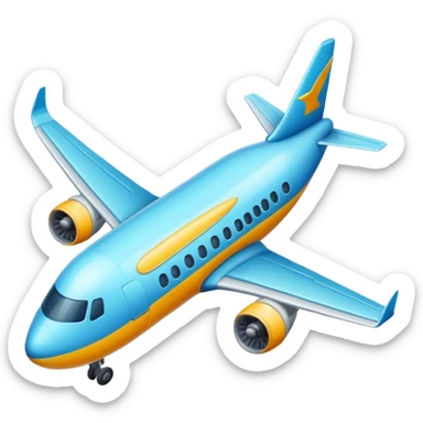 Lung and airplane sticker combination sticker
