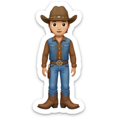 Cowboy sticker