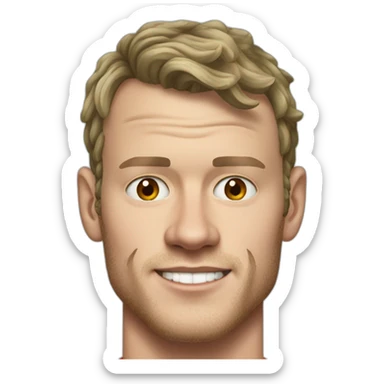 Jonathan Toews as a beach bum sticker