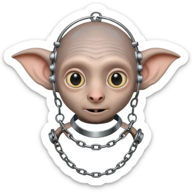 Dobby in chastity cage sticker