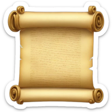 Scroll sticker
