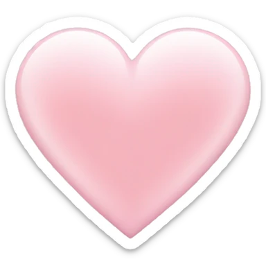Light pink heart  sticker