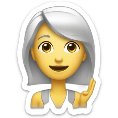 virtual assistant salute sticker