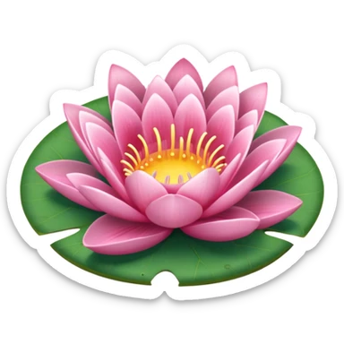 pink lilypad sticker