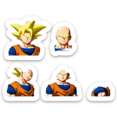 Végéta de dragon ball z sticker