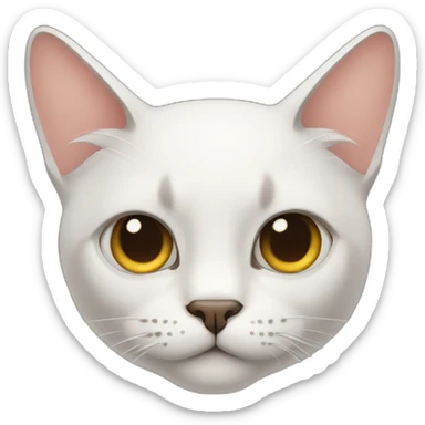 Cat with glares sticker