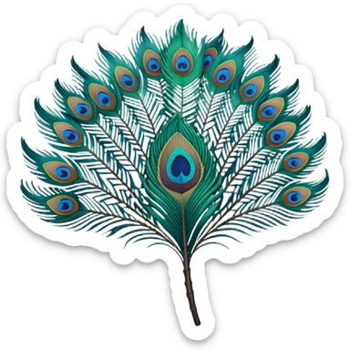 Pls give peacock feather emoji in png format  sticker