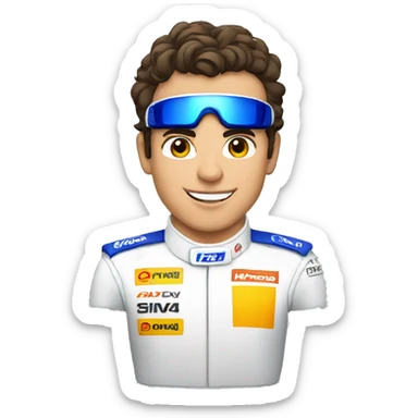 Lando Norris f1 driver in a car sticker