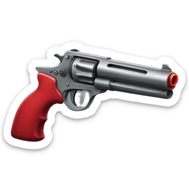 Cherry red gun sticker