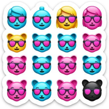 devops cyberpunk vaporwave hacker themed emoji pack sticker