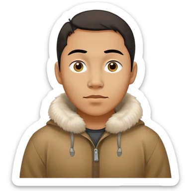 greenland citizen standing full scale sticker