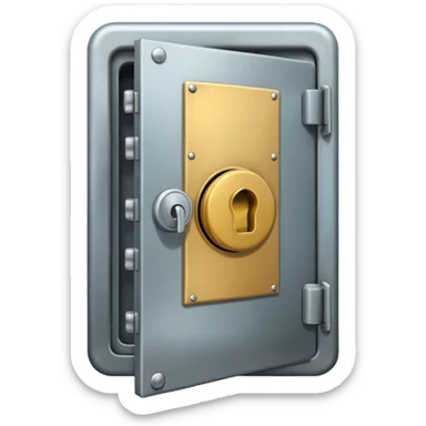 safe door is oppened  sticker