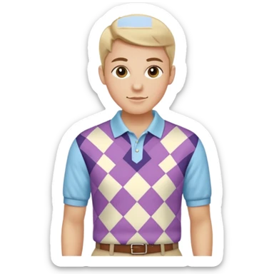 Make me a preppy aesthetic sticker