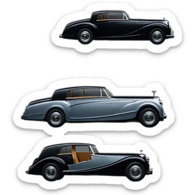 Rolls-Royce ib black and skt color sticker