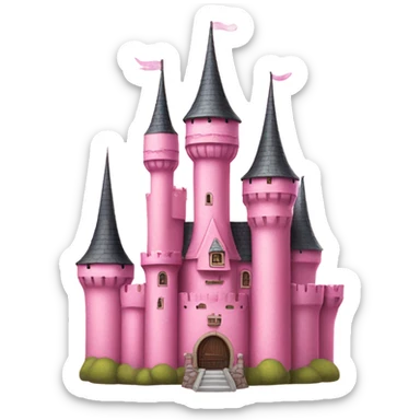 Pink castle  sticker