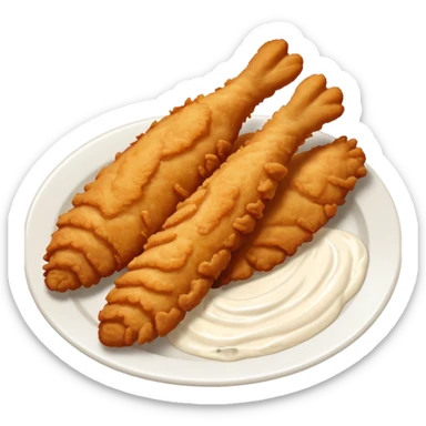 Chicken tenders and dip sticker